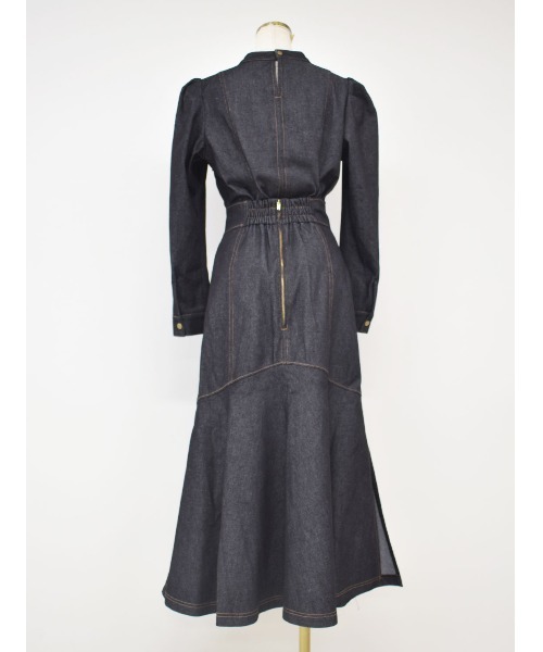 Reurie'(レウリィ)の「デニムブラウス(セットアップ対応)(シャツ/ブラウス・レディース・ブラック/インディゴブルー・FREE)」の19枚目の写真