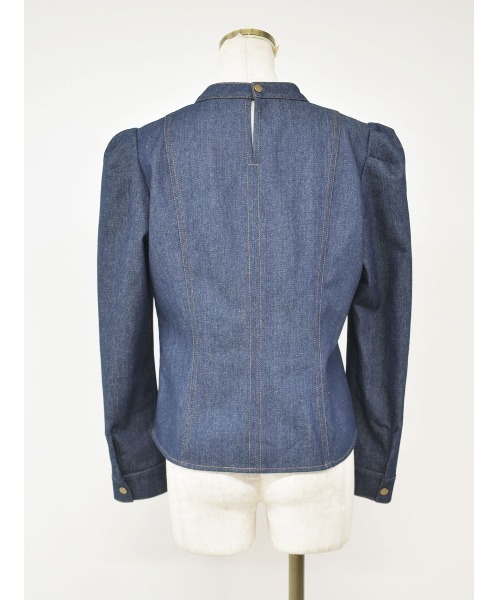 Reurie'(レウリィ)の「デニムブラウス(セットアップ対応)(シャツ/ブラウス・レディース・ブラック/インディゴブルー・FREE)」の15枚目の写真