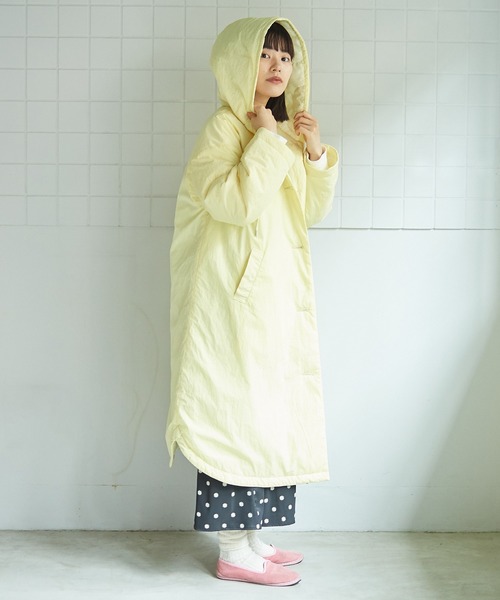 bulle de savon（ビュルデサボン）の「○EVODOWN hooded コート