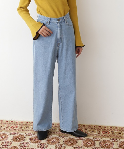N.（N. Natural Beauty Basic）（エヌエヌナチュラルビューティーベーシック）の「５ポケットルーズワイドデニム（デニムパンツ・レディース・ブルー系その他/ブルー・SMALL/MEDIUM）」の12枚目の写真