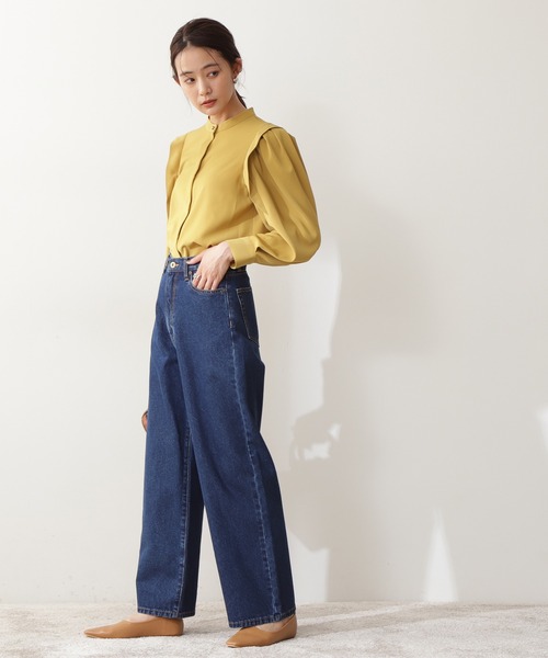 N.（N. Natural Beauty Basic）（エヌエヌナチュラルビューティーベーシック）の「５ポケットルーズワイドデニム（デニムパンツ・レディース・ブルー系その他/ブルー・SMALL/MEDIUM）」の4枚目の写真