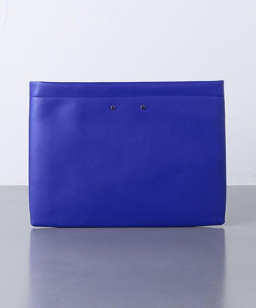 UNITED ARROWS（ユナイテッドアローズ）の「リサイクルレザー クラッチバッグ（クラッチバッグ・メンズ・ブラック/レッド/コバルトブルー・FREE）」の2枚目の写真