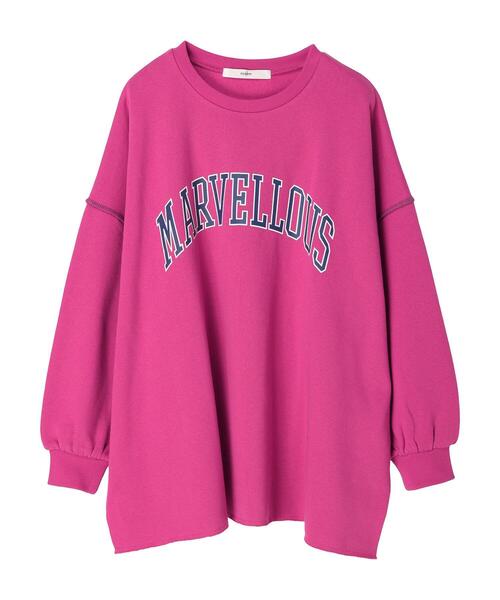 Green Parks(グリーンパークス)の「・novem 9 カレッジロゴptプルオーバー(スウェット・レディース・ネイビー/チャコールグレー/ピンク/パープル/ホワイト系その他・FREE)」の10枚目の写真