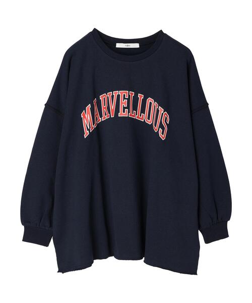 Green Parks(グリーンパークス)の「・novem 9 カレッジロゴptプルオーバー(スウェット・レディース・ネイビー/チャコールグレー/ピンク/パープル/ホワイト系その他・FREE)」の9枚目の写真