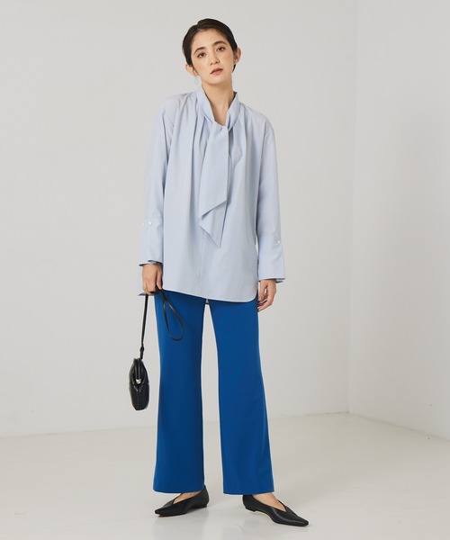 qualite（カリテ）の「サイドスリットイージーパンツ（その他パンツ・レディース・ブルー/ブラウン・38/36）」の10枚目の写真