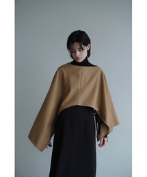 CLANE（クラネ）の「2WAY WOOL SIDE RIBBON PONCHO（ポンチョ）」 - WEAR