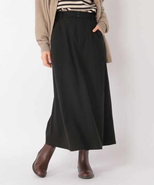 studio CLIP（スタディオクリップ）の「セミフレアマキシスカート（スカート・レディース・ブラック/その他1/その他2・LARGE/MEDIUM）」の2枚目の写真