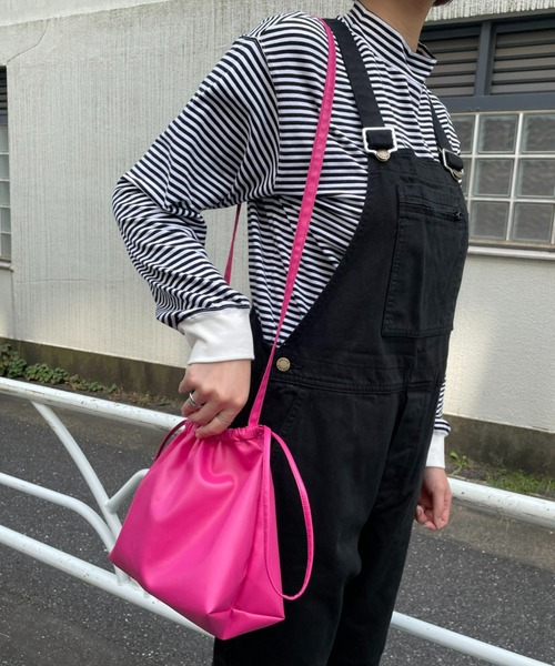 CIAOPANIC(チャオパニック)の「2WAY巾着ミニバッグ(ショルダーバッグ・レディース・ブラック/ピンク/グリーン・FREE)」の13枚目の写真