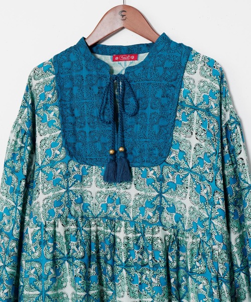 チャイハネ(チャイハネ)の「【チャイハネ】ティブロワンピース(ワンピース・レディース・ブルー/ブラウン/ピンク・FREE)」の11枚目の写真