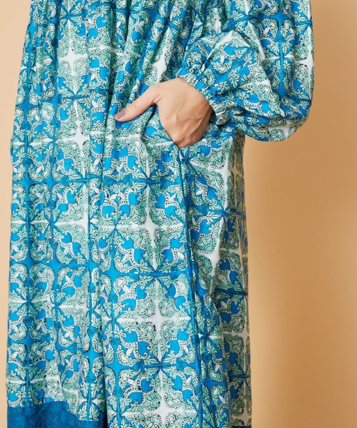 チャイハネ(チャイハネ)の「【チャイハネ】ティブロワンピース(ワンピース・レディース・ブルー/ブラウン/ピンク・FREE)」の15枚目の写真