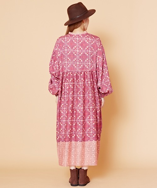 チャイハネ(チャイハネ)の「【チャイハネ】ティブロワンピース(ワンピース・レディース・ブルー/ブラウン/ピンク・FREE)」の18枚目の写真