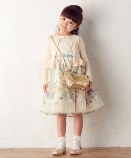 TOCCA（トッカ）の「【KIDS】C/Siリブフリル カーディガン 