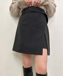 INGNI | 共ベルト付スリットミニスカパン(スカート)