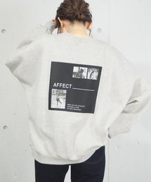 tiptop | 裏起毛BOXフォトスウェットプルオーバー(スウェット)