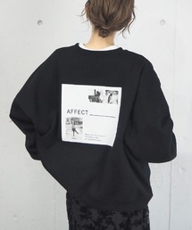 tiptop | 裏起毛BOXフォトスウェットプルオーバー(スウェット)