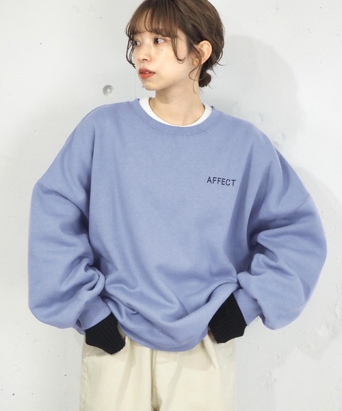 tiptop（ティップトップ）の「裏起毛BOXフォトスウェットプルオーバー（スウェット・レディース・ベージュ/ブラック/グレー/ブルー/グレー系その他/ブラック系その他・FREE）」の8枚目の写真