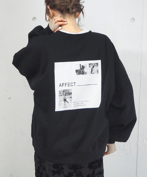 tiptop（ティップトップ）の「裏起毛BOXフォトスウェットプルオーバー（スウェット・レディース・ベージュ/ブラック/グレー/ブルー/グレー系その他/ブラック系その他・FREE）」の22枚目の写真