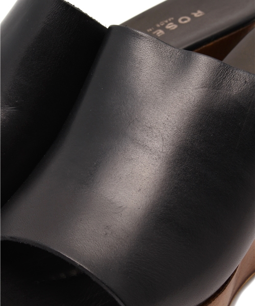 ROSE BUD（ローズバッド）の「13-52 47M OPEN TOE WEDGE SANDAL（サンダル・レディース・タン/ブラック・38/35/36/37/39）」の6枚目の写真