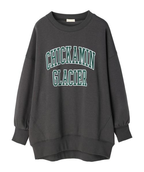 earth music&ecology(アースミュージックアンドエコロジー)の「裏起毛ロゴBIGスウェット(Tシャツ/カットソー・レディース・ベージュ/チャコールグレー/アイボリー・FREE)」の19枚目の写真