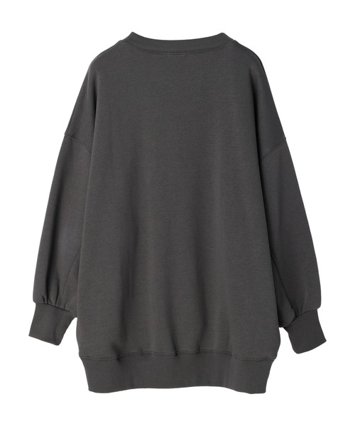 earth music&ecology(アースミュージックアンドエコロジー)の「裏起毛ロゴBIGスウェット(Tシャツ/カットソー・レディース・ベージュ/チャコールグレー/アイボリー・FREE)」の20枚目の写真