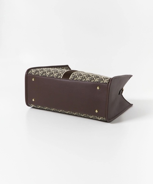 RODE SKO（ロデスコ）の「モノグラムジャガードスクエアトート（トートバッグ・レディース・ブラウン・ONE）」の19枚目の写真