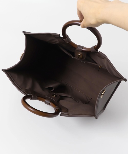 RODE SKO（ロデスコ）の「モノグラムジャガードスクエアトート（トートバッグ・レディース・ブラウン・ONE）」の20枚目の写真