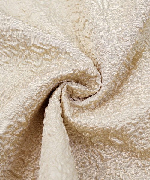 UR'S（ユアーズ）の「ふくれジャガードクルーネックペプラムプルオーバー（Tシャツ/カットソー・レディース・ホワイト/ブラック/グレイッシュベージュ・L/S/M）」の16枚目の写真