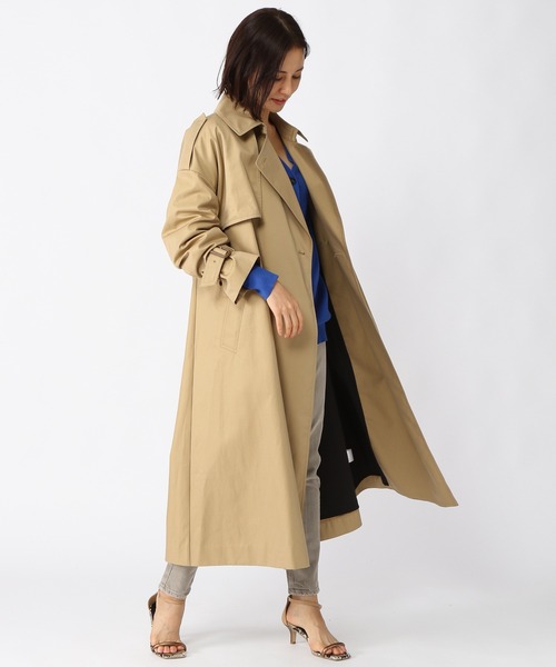 BARNYARDSTORM(バンヤードストーム)の「BARNYARDSTORM / オーバーサイズトレンチ(トレンチコート・レディース・ベージュ・0/1/00)」の5枚目の写真