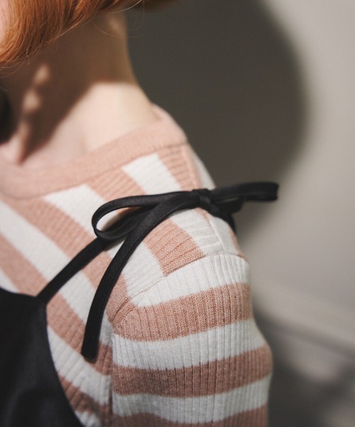 MIRO AMURETTE（ミロアミュレット）の「dressy fur cami onepiece/ファーキャミワンピース（ワンピース・レディース・ブラック・SMALL/MEDIUM）」の5枚目の写真