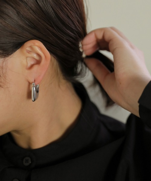 select MOCA（セレクトモカ）の「ラウンドスクエアピアス（ピアス（両耳用）・レディース・ゴールド/シルバー・FREE）」の10枚目の写真