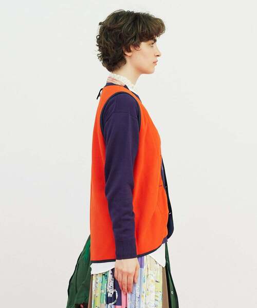 FRAPBOIS（フラボア）の「C/Nグログラン コート（その他アウター・レディース・ベージュ/グリーン・2/1）」の12枚目の写真