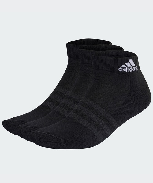 adidas(アディダス)の「クッション スポーツウェア アンクルソックス3足組 / アディダス adidas(ソックス/靴下・メンズ・ホワイト/ブラック/グレー/ホワイト系その他/グレー系その他/Black・SMALL/MEDIUM/LARGE/XX-LARGE/X-LARGE/kids-XXL)」の5枚目の写真