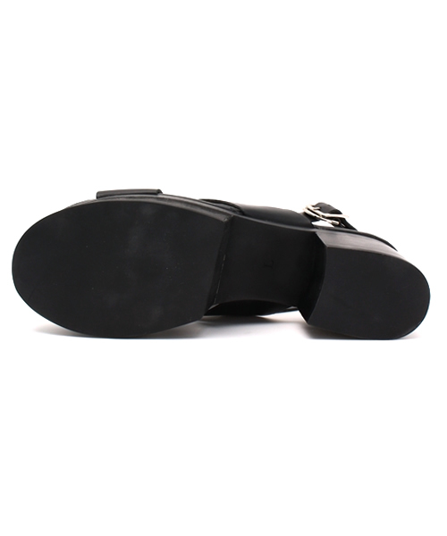 MOUSSY（マウジー）の「FLAT CROSS SANDAL（サンダル・レディース・ブラック/カーキ系・MEDIUM/SMALL/LARGE）」の12枚目の写真