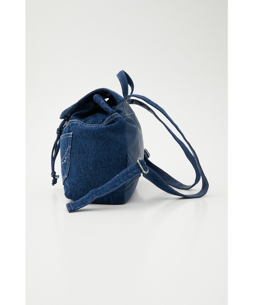 RODEO CROWNS WIDE BOWL（ロデオクラウンズワイドボウル）の「CROWN DENIM BACKPACK（バックパック/リュック・レディース・ブルー・FREE）」の7枚目の写真