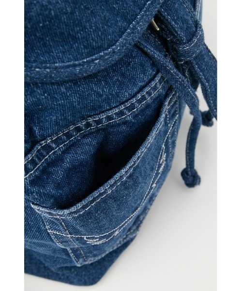 RODEO CROWNS WIDE BOWL（ロデオクラウンズワイドボウル）の「CROWN DENIM BACKPACK（バックパック/リュック・レディース・ブルー・FREE）」の3枚目の写真