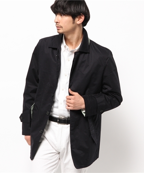 OUTLET(アウトレット)の「【CIAOPANIC TYPY】コーティングステンカラーコート(ステンカラーコート・メンズ・ネイビー/サックスブルー・MEDIUM)」の6枚目の写真