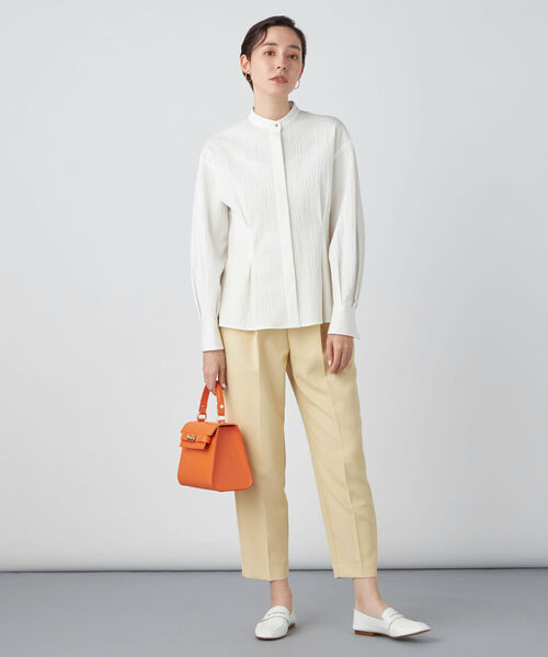 NOLLEY’S Sophi（ノーリーズソフィ）の「ウォッシャブルバルキーオックスインゴムパンツ（その他パンツ・レディース・ベージュ/ネイビー/イエロー/ブラック・34/36/38）」の7枚目の写真