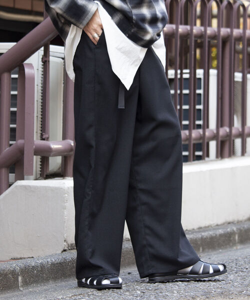 GLOSTER(グロスター)の「【GLOSTER/グロスター】ベルト付き ラップパンツ ワイドパンツ(その他パンツ・メンズ・ブラック・M/L)」の20枚目の写真