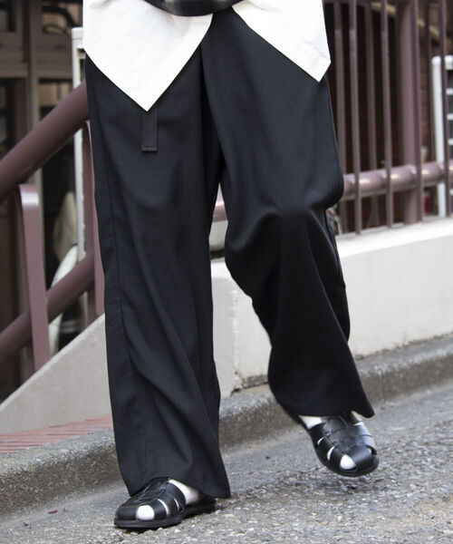 GLOSTER(グロスター)の「【GLOSTER/グロスター】ベルト付き ラップパンツ ワイドパンツ(その他パンツ・メンズ・ブラック・M/L)」の16枚目の写真