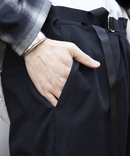 GLOSTER(グロスター)の「【GLOSTER/グロスター】ベルト付き ラップパンツ ワイドパンツ(その他パンツ・メンズ・ブラック・M/L)」の14枚目の写真