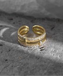 【blatto 925silver】 925シルバー デザイン リング フリーサイズ. bla-ring-g-1