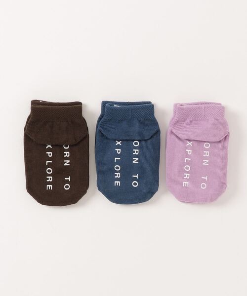 THE NORTH FACE（ザノースフェイス）の「ザ ノース フェイス THE NORTH FACE B Organic 3P_ベビー オーガニック 3P（ソックス/靴下・キッズ・グリーン/イエロー・J/S）」の3枚目の写真