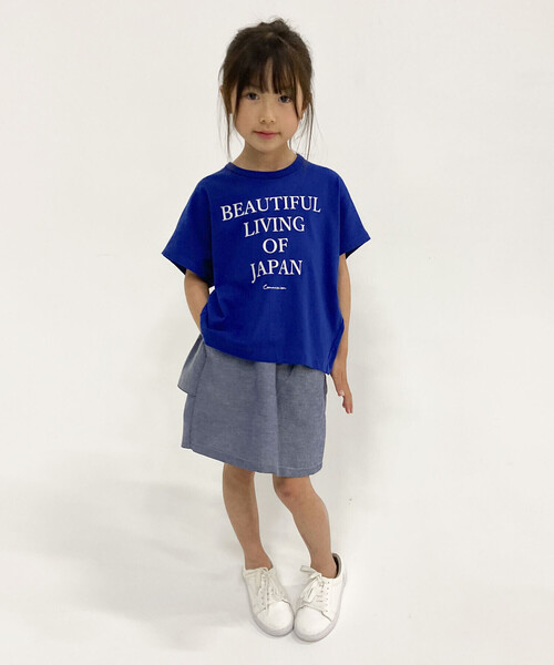 COMME CA ISM（コムサイズム）の「メッセージプリント　半袖ビッグＴシャツ（Tシャツ/カットソー・キッズ・レッド/ホワイト/ブルー/ブラック・110cm/120cm/130cm/140cm/150cm）」の5枚目の写真