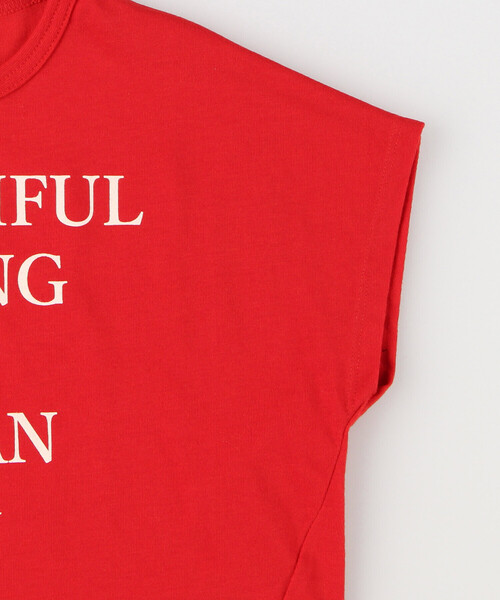 COMME CA ISM（コムサイズム）の「メッセージプリント　半袖ビッグＴシャツ（Tシャツ/カットソー・キッズ・レッド/ホワイト/ブルー/ブラック・110cm/120cm/130cm/140cm/150cm）」の10枚目の写真