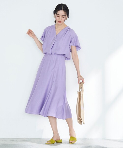 NOLLEY’S(ノーリーズ)の「◇【WEB限定】ジュピターインゴムマーメードスカート(スカート・レディース・ベージュ/ラベンダー/サックスブルー/インディゴブルー/ブラック・36/34/38)」の9枚目の写真