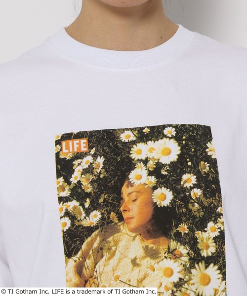 LOWRYS FARM（ローリーズファーム）の「ＬＩＦＥ＊フォトロンＴロングスリーブ　193439（Tシャツ/カットソー・レディース・グレー/ホワイト・FREE）」の11枚目の写真