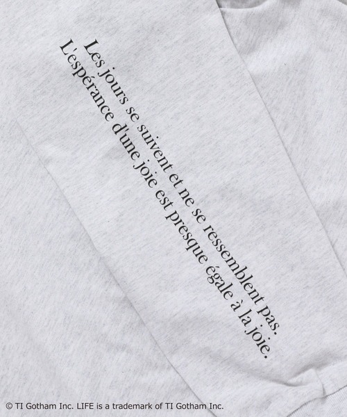 LOWRYS FARM（ローリーズファーム）の「ＬＩＦＥ＊フォトロンＴロングスリーブ　193439（Tシャツ/カットソー・レディース・グレー/ホワイト・FREE）」の17枚目の写真