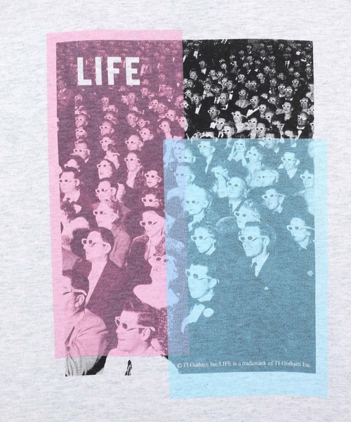 LOWRYS FARM（ローリーズファーム）の「ＬＩＦＥ＊フォトロンＴロングスリーブ　193439（Tシャツ/カットソー・レディース・グレー/ホワイト・FREE）」の19枚目の写真