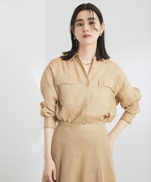 ROPE' | ラミーフラップポケットシアーシャツ/一部カラーセットアップ対応(シャツ/ブラウス)