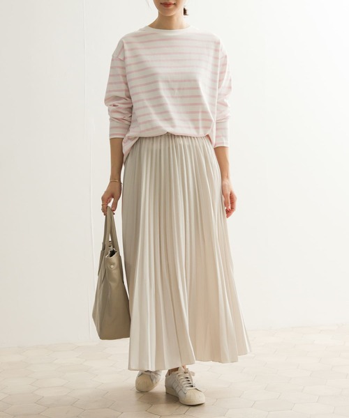 URBAN RESEARCH DOORS（アーバンリサーチドアーズ）の「ランダムプリーツロングスカート（スカート・レディース・アイボリー/ブルー系その他/ミント・MEDIUM）」の12枚目の写真